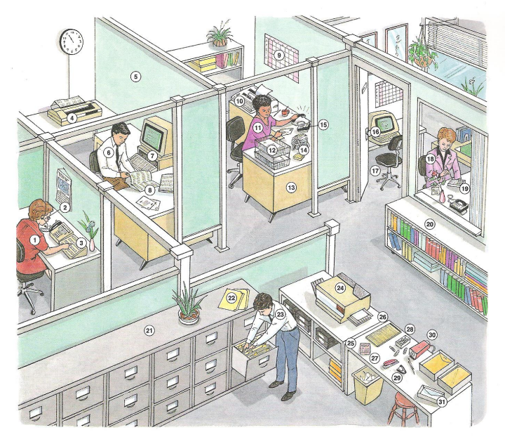 An Office - English book